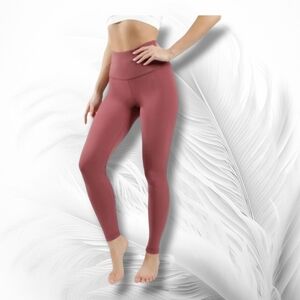 YOGALICIOUS high Rise Full Length Rouge Blush Size M